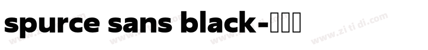 spurce sans black字体转换